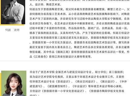 环境艺术设计专业师资队伍